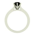 thumbnail image 3 of 1.50 ct tw Black & White Center Black Diamond Accented Engagement Ring 14K White Gold, 3 of 5