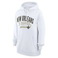thumbnail image 2 of Women's G-III 4Her by Carl Banks  White New Orleans Saints Filigree Logo Pullover Hoodie, 2 of 3
