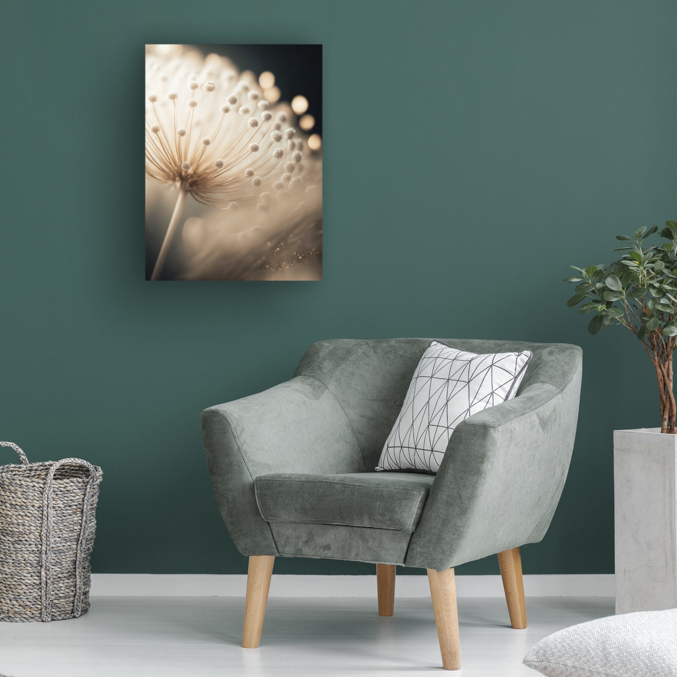 Canvas Wall Art - Treechild 'Little Pompoms' Wall Art for Living Room, Bedroom, or Office D?cor by Trademark Fine Art - 35 x 47 Inches