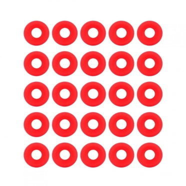 25Pcs Silicone Gaskets Seal Rubber Rings Washer Replacement Available for Swing Top Bottle Home Brew Beer Bottle Seals Red