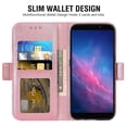 thumbnail image 5 of Asuwish Compatible with Cloud Mobile Stratus C7 Wallet Phone Case and Tempered Glass Screen Protector Flip Credit Card Holder Stand Wrist Strap Mandala Flower Cell Cover for C_7 C 7 Women Men Pink, 5 of 8