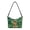 Calf Clover Walk, variant on Gnome Clover Pattern PU Leather Hobo Purse for Women, Shoulder Purse with Zipper Closure Shoulder Handbag for Travel