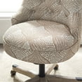 thumbnail image 3 of Linon Sinclair Wood Upholstered Office Chair in Fern Beige, 3 of 9