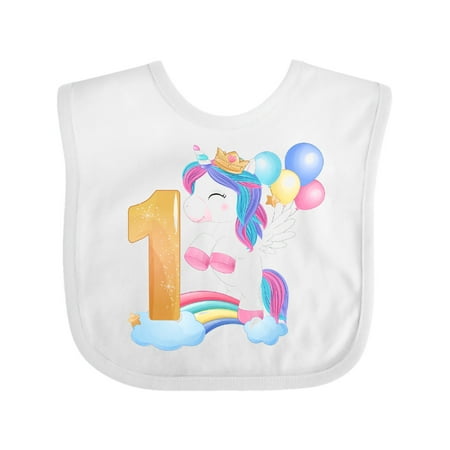 

Inktastic Unicorn 1st Birthday Gift Baby Boy or Baby Girl Bib