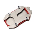 thumbnail image 4 of Placa de soporte ampliadora de almohadilla para pata de cabra de motocicleta, accesorios para motocicleta, almohadilla de extensión práctica para Rojo plateado, 4 of 8