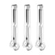 thumbnail image 1 of 3 pinzas de acero inoxidable para alimentos, pinzas para asar, pinzas para buffet, barra para servir, hornear pan Plata, 1 of 4