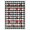 Black White, Pattern 17, variant on ODIKA 8'x10' Washable Area Rug Non-Slip Chair-Friendly Mat Plaid Welcome Checkered Farmhouse Gingham Even Grid Front Door Flowing Dynamic for Dining Room, Large Office, Lounge