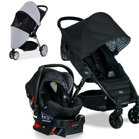 Britax Pathway & B-Safe 35 Travel System, Sketch with Suncover Bundle