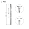 thumbnail image 2 of Uxcell 9mm Cutting Dia Round Straight Shank Cemented Carbide Twist Drill Bit, 160mm Length 2 Pack, 2 of 5