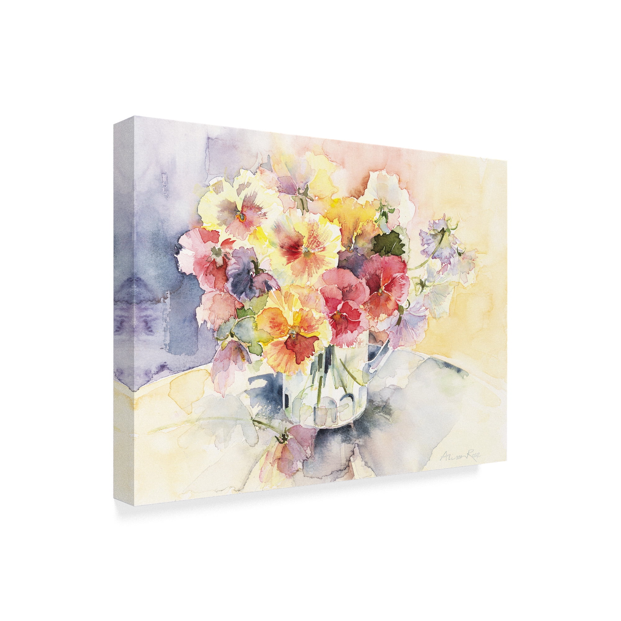 Trademark Fine Art 'Summer Blooms' Canvas Art by Alison Rose