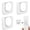 3 White, variant on Gustave 3 Pcs Magnetic Remote Control Holder Wall Mount No-Drill Self-Adhesive Organizer Storage for TV, Fan, Air Conditioner Remotes