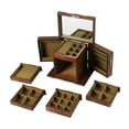 thumbnail image 4 of 5 Drawer Antique Vintage Armoire Jewelry Box Storage Chest Stand Storage Wood, 4 of 23