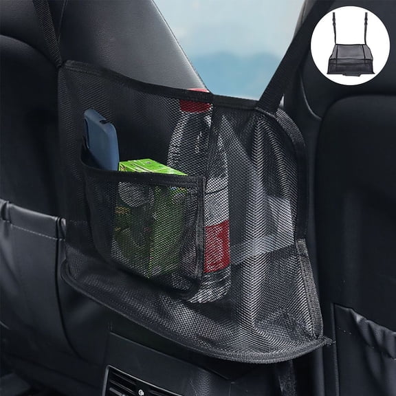 Car Mesh Organizer Car Net Pocket Handbag Holder Seat Back Net Bag Barrier of Backseat for Console Front Seat Storage Barrier