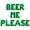 Green, variant on Letter Balloons - BEER ME PLEASE 16" Inch Alphabet Letters Foil Mylar Balloon Birthday Party Banner (Purple)