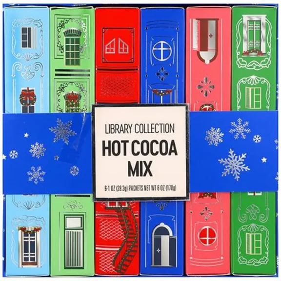 Library Collection Holiday Hot Cocoa Mix Gift Set, 6 Pack