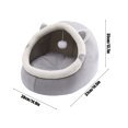 thumbnail image 3 of MERILER Cute Semi-Enclosed Puss & Dog Bed - Warm, Windproof, Easy to Clean, All-Season Comfort with High Resilience & Soundproof Design, 3 of 6