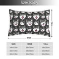 thumbnail image 2 of KLL HUSKY Face Pillow Covers Envelope Closure,Super Soft and Cozy Fuzzy Fleece Pillow Case Cover (No pillow core） 16"x24", 2 of 5
