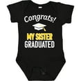 thumbnail image 3 of Inktastic Congrats My Sister Graduated with Cap Boys or Girls Baby Bodysuit, 3 of 5