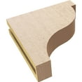 thumbnail image 6 of 3"W x 12"D x 12"H Thin Garner Rough Cedar Woodgrain TimberThane Corbel, Primed Tan, 6 of 6