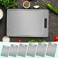 thumbnail image 3 of 304 Stainless Steel Cutting Board - Double-Sided, 1.5mm Thick, Dishwasher Safe, Anti-Scratch, Ideal for Meat, Fruit, and Vegetable Prep, Cutting Boards For Kitchen Cutting Board Cutting Board, 3 of 4