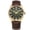 Gold, variant on Carribean Joe Men's Analog Watch, Quartz Movement,Gunmeal Round Alloy Case, Decorative Blue Sunray Dial,Black Vegan Leather Strap, Casual Dress Fashion Wrist Watch for Men