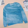 thumbnail image 6 of Colorful Marble Pattern Womens Casual Crewneck Sweatshirt Long Sleeve Tops Cute Pullover Loose Fit, 6 of 7