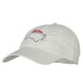 thumbnail image 2 of North Carolina with Map Outline Embroidered Washed Cotton Twill Cap - White OSFM, 2 of 5