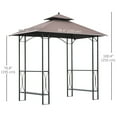 thumbnail image 3 of Outsunny 8ft×5ft BBQ Tent, 3 of 10