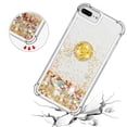 thumbnail image 4 of Funda para iPhone 8 Plus/iPhone 7 Plus con Brillo Líquido Flotante, Purpurina, Parachoques y Anillo Giratorio Soporte, 4 of 5