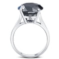 thumbnail image 4 of Pompeii3 8Ct Black Moissanite Solitaire Engagement Ring 10k White Gold, 4 of 6