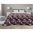 thumbnail image 1 of Leaves Down Alternative Comforter, Abstract Minimal Ornamental Autumn Forest Leaf Designs in Pastel Tones Repetition, Microfiber Quilt for All Season, 5 Sizes, Multicolor, by Ambesonne, 1 of 3