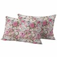 thumbnail image 6 of Light Pink Spring Floral Outdoor Pillow Covers 20x12 Inch Lumbar Pillow Covers Set of 2 Waterproof Decorative Throw Pillow Cases Vintage Summer Botanical Cushion Covers for Patio Furniture Garden, 6 of 8