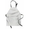 thumbnail image 1 of Chameleon Apron, Repetitive Animal on Branches Swirling Tail Pencil Sketch Pattern Print, Unisex Kitchen Bib with Adjustable Neck for Cooking Gardening, Adult Size, Dark Grey and White, by Ambesonne, 1 of 4