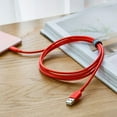 thumbnail image 6 of Anker Powerline II Lightning Cable 6ft Data Sync Charging for iPhon, MFi Certified |Red, 6 of 6