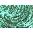 thumbnail image 1 of Ahgly Company Indoor Rectangle Abstract Turquoise Blue Modern Area Rugs, 5' x 7', 1 of 4
