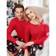 thumbnail image 5 of EKOUAER Matching Family Christmas Pajamas Set Men Holiday Sleepwear Soft Nightwear Xmas Pjs, 5 of 6