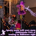 thumbnail image 4 of Halloween Savings Halloween Decorations Solar Witch Large Crashing Witch into Tree Outdoor Decor Lighted Flying Witch for Tree Yard Patio Porch Outdoor Decoration Halloween Decorations indoor Outdoor, 4 of 7