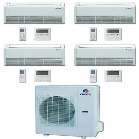 

GREE Multi+ Ultra Series 36 000 BTU 4-Zone Universal Floor/Ceiling 9K+9K+9K+18K Ductless Mini-Split System