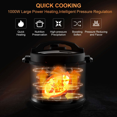 MOOSOO Electric Pressure Cooker 6 Quart Electric Pressure Pot