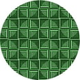 thumbnail image 1 of Ahgly Tapis Rond Lavable en Machine Intérieur Transitionnel Vert Émeraude Profond, 6 Pieds Rond, 1 of 7