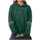 thumbnail image 2 of Heisall Womens Hoodies Halloween Print Hooded Longline Sweatshirts Long Sleeve Pocket 2025 New Arrival Autumn Winter, 2 of 3