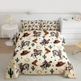 thumbnail image 2 of Homewish Western Cowboy 2pcs Bedding Comforter Set for Female Men,Cactus Horseshoe Twin Comforter Sets,Rustic Farmhouse Breathable Bedding Set,Microfiber Bedroom Decor,Reversible, 2 of 8