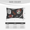thumbnail image 6 of Fotbe Japanese Sushi Hashi Pillow Cases - Envelope Closure - Luxury, Extra Soft, Cooling Pillow Covers - Wrinkle, Fade, Stain Resistant-14"x20", 6 of 9