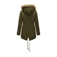thumbnail image 6 of Horkkom Parkas for Women Warm Thicken Winter Coats with Hood Zipper Pockets Fleece Jacket XXL, Gifts for Women, 6 of 6