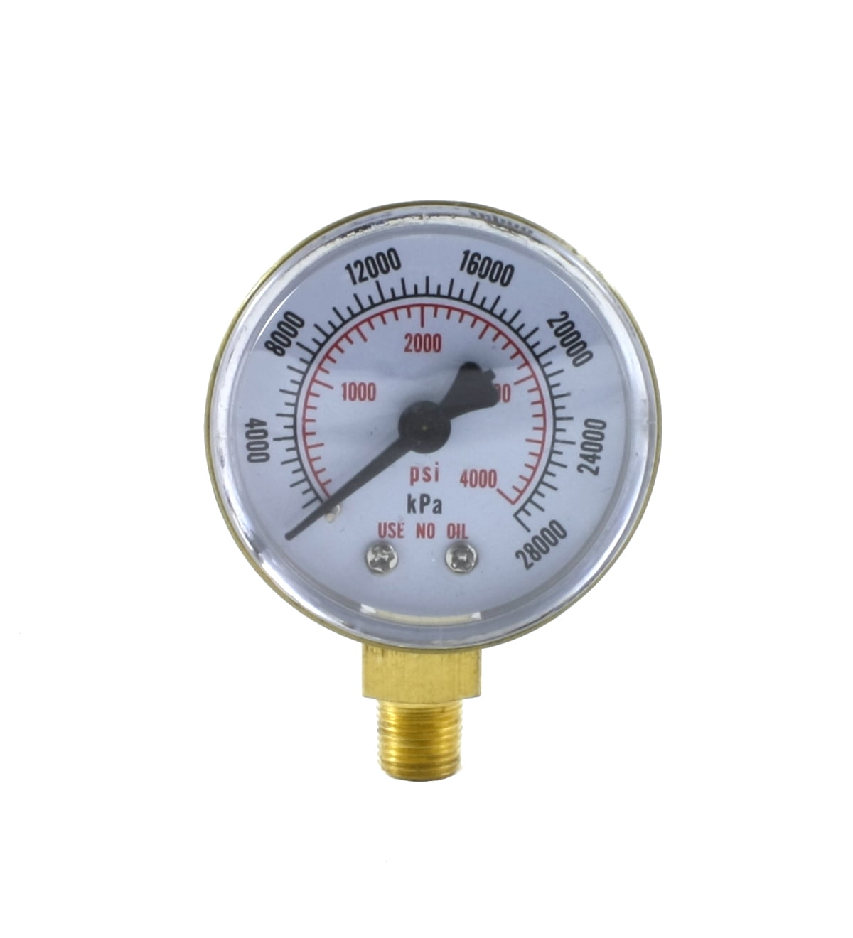 2 inches for LDB Regulators High Pressure Gauge for Oxygen Regulator 0-4000 psi