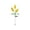 Yellow, variant on Stunning Visual Hyacinth Style, 30.31 Inch 3 Head Artificial Wisteria Light, Solar Courtyard Lamp, for Outdoor Garden Pathway Decoration