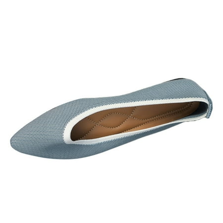 

PMUYBHF Womens Sandals Dressy 11 Dressy Solid Flat Shoes Women Dress Shoes Round Toe Flat Shoes Comfortable Casual Shoes