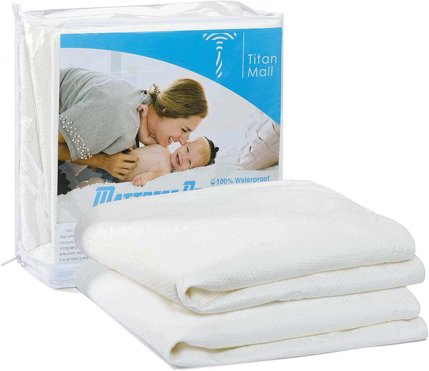 Breathable waterproof mattress protector