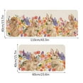 thumbnail image 3 of Felwors Easter Floor Mat Two Piece Set Decoration Eggs Bunny Rabbit Ears Easter Kitchen Mats Set Of 2 Spring Home Decor Low Profile Kitchen Rugs For Floor, 3 of 5