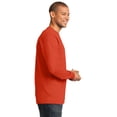 thumbnail image 2 of port & company men's pc61ls tee shirt long sleeve essential t-shirt, 2 of 3